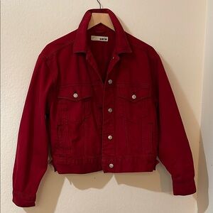 Red Denim Jacket